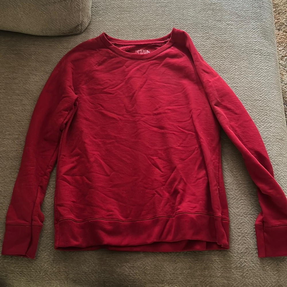 Red sweater Size small